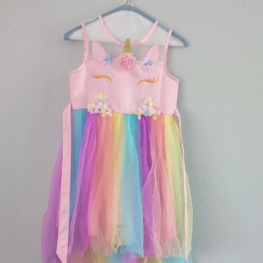 Unicorn Rainbow Dress for Kids